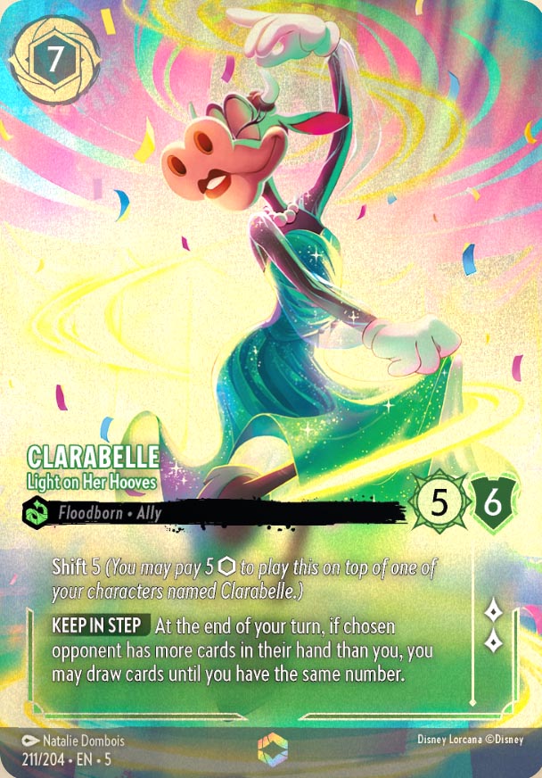 Disney Lorcana TCG: Clarabelle, Light on Her Hooves