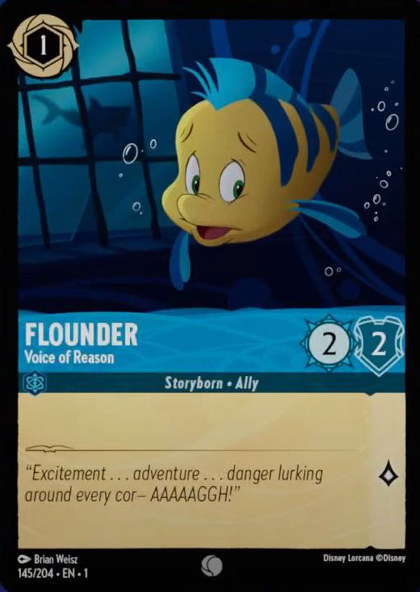 Flounder, Voice of Reason Disney Lorcana TCG