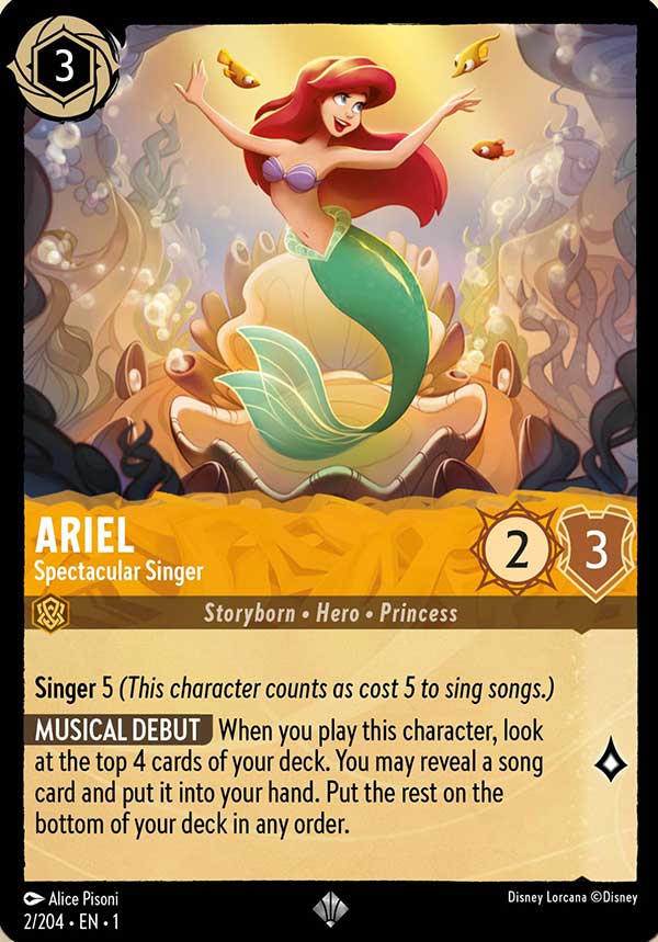 Disney Lorcana TCG: Ariel, Spectacular Singer