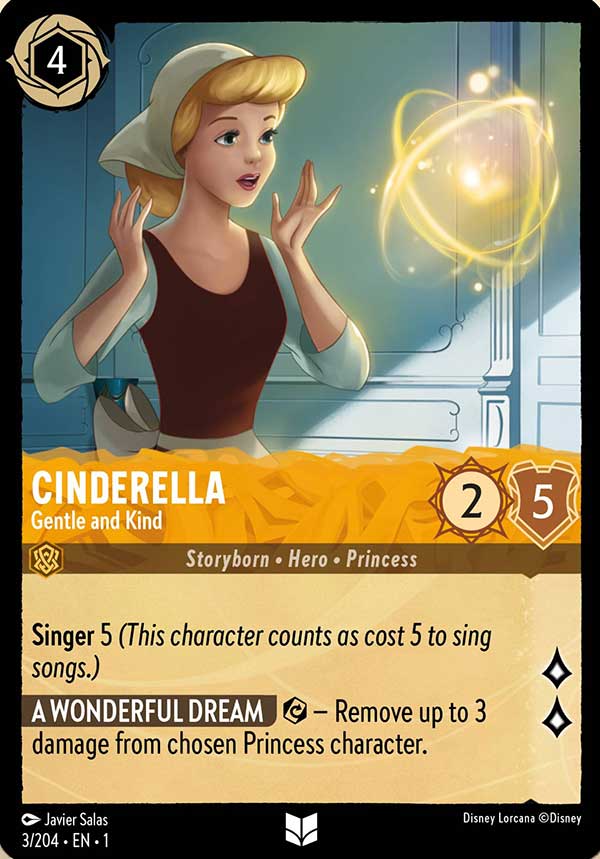 Disney Lorcana TCG: Cinderella, Gentle and Kind