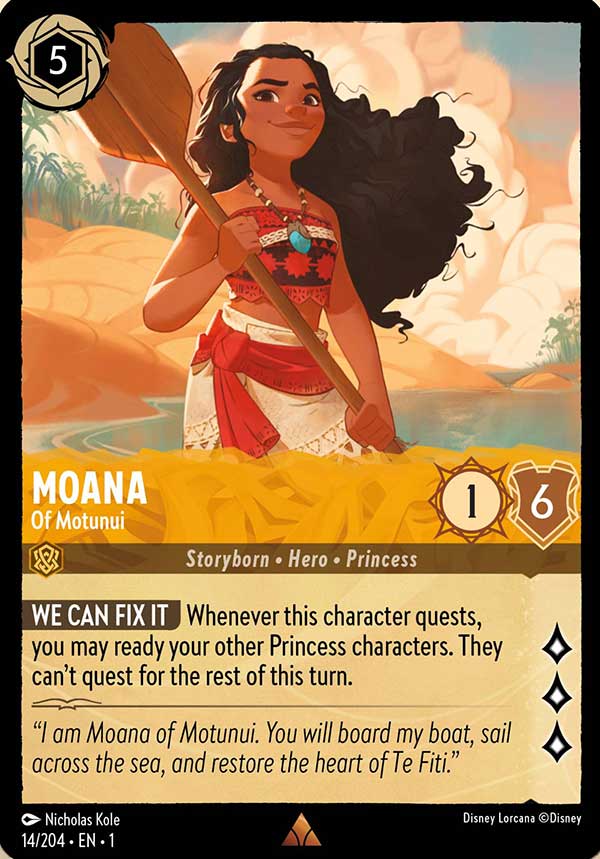 Disney Lorcana TCG: Moana, Of Motunui