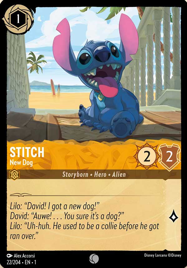 Disney Lorcana TCG: Stitch, New Dog