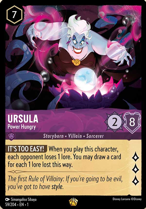 Disney Lorcana TCG: Ursula, Power Hungry