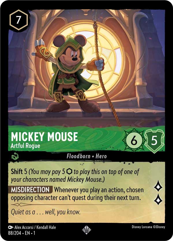 Disney Lorcana TCG: Mickey Mouse, Artful Rogue