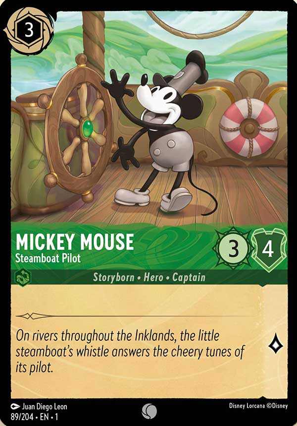 Disney Lorcana TCG: Mickey Mouse, Steamboat, Pilot