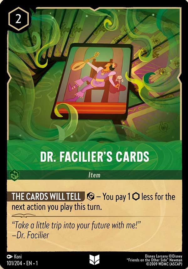 Disney Lorcana TCG: Dr. Facilier's Cards