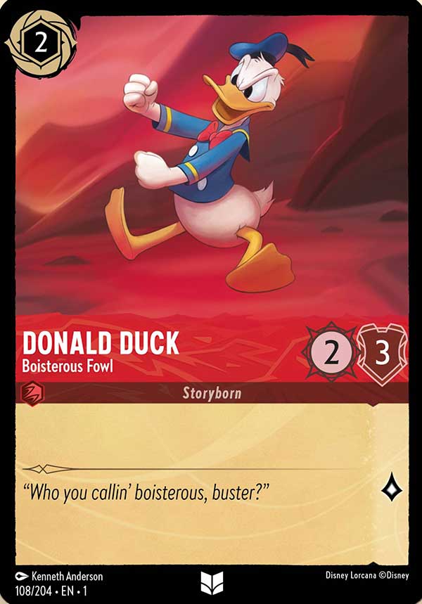 Disney Lorcana TCG: Donald Duck, Boisterous Fowl