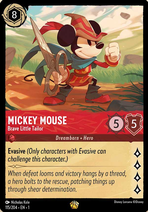 Disney Lorcana TCG: Mickey Mouse, Brave Little Tailor