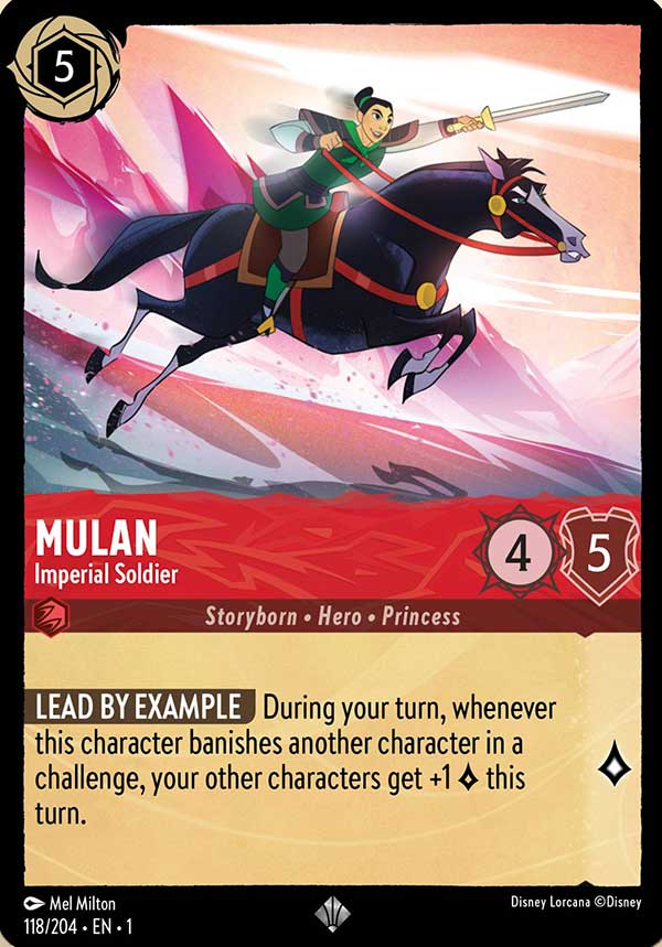 Disney Lorcana TCG: Mulan, Imperial Soldier