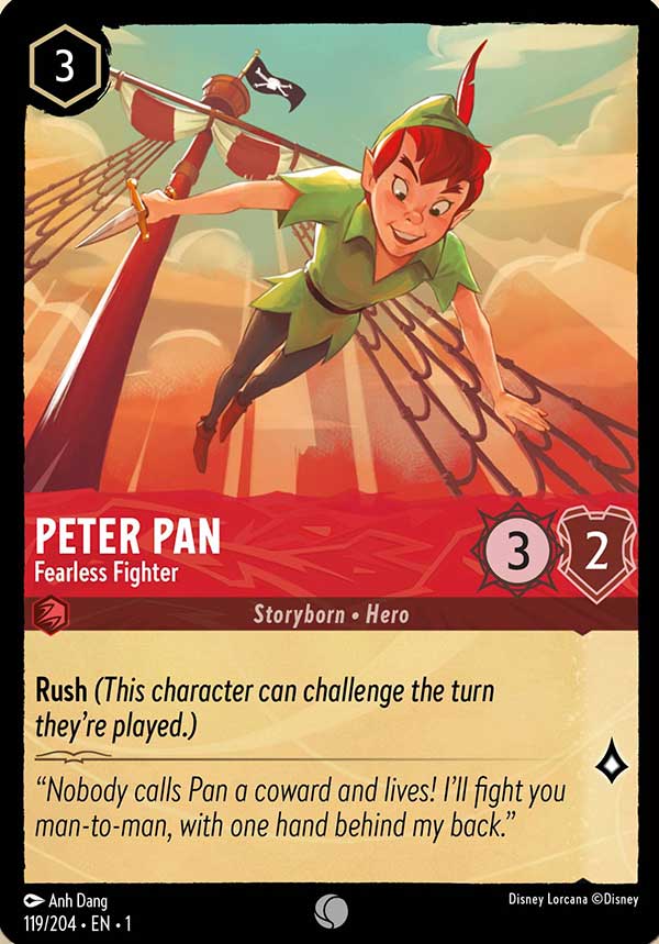 Disney Lorcana TCG: Peter Pan, Fearless Fighter