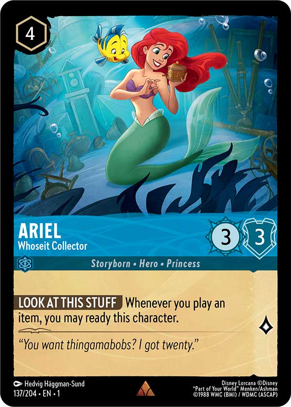 Disney Lorcana TCG: Ariel, Whoseit Collector