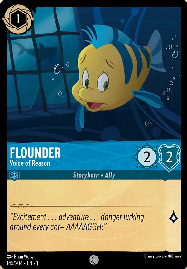 Disney Lorcana TCG: Flounder, Voice of Reason