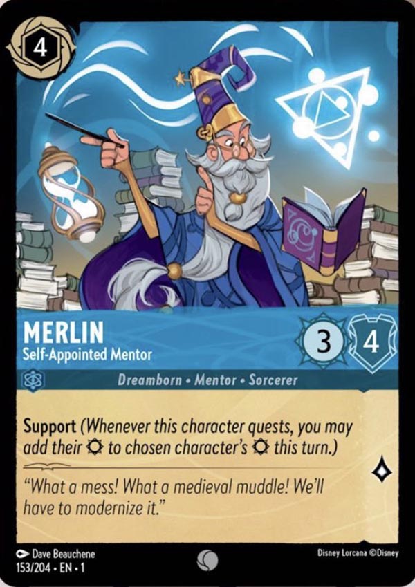 Disney Lorcana TCG: Merlin, Self-Appointed Mentor