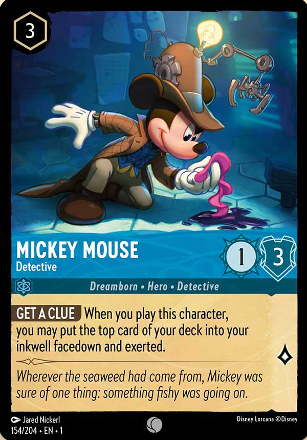 Disney Lorcana TCG: Mickey Mouse, Detective