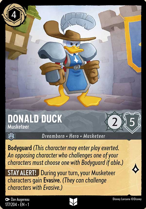 Disney Lorcana TCG: Donald Duck, Musketeer