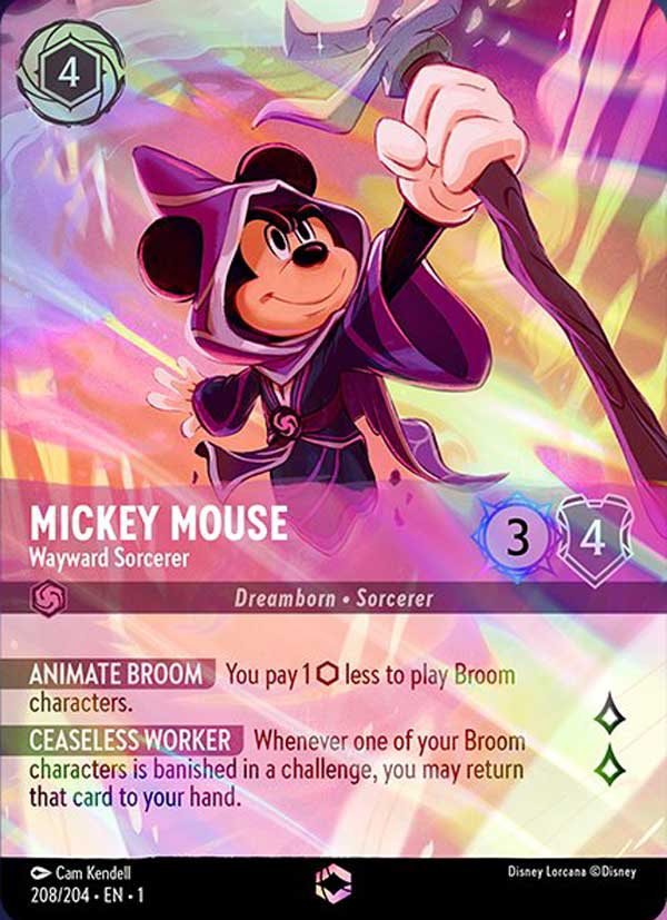 Disney Lorcana TCG: Mickey Mouse, Wayward Sorcerer