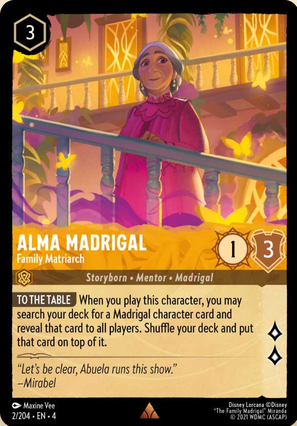 Disney Lorcana TCG: Alma Madrigal, Family Matriarch