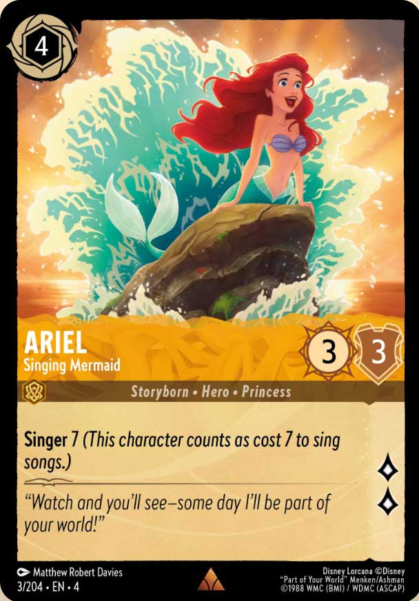 Disney Lorcana TCG: Ariel, Singing Mermaid