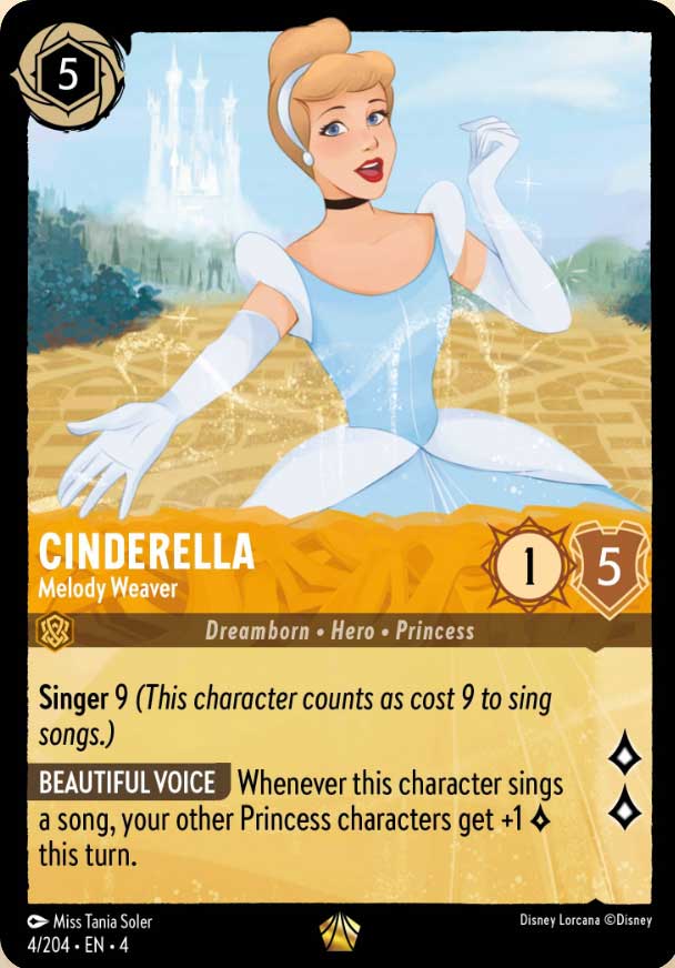 Disney Lorcana TCG: Cinderella, Melody Weaver