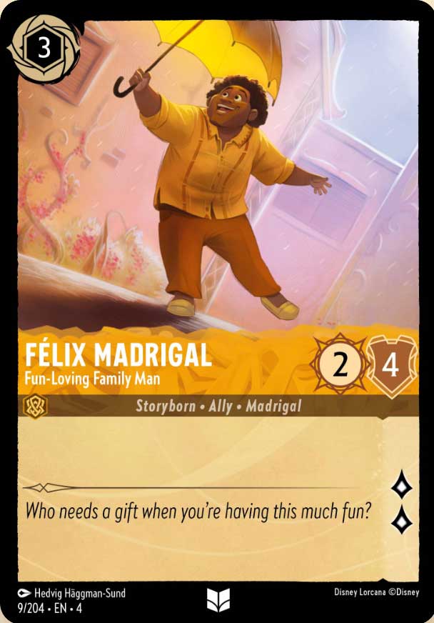 Disney Lorcana TCG: Felix Madrigal, Fun-Loving Family Man