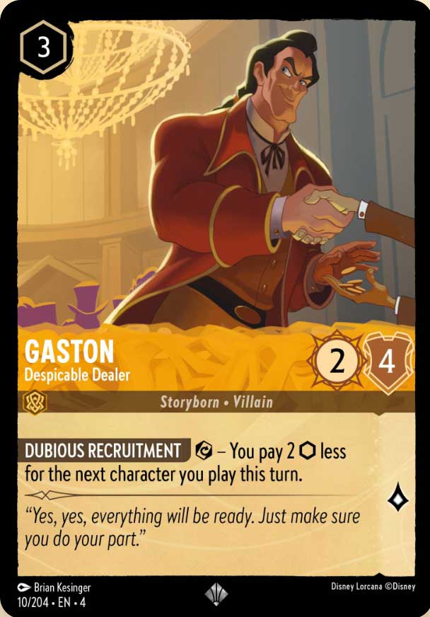 Disney Lorcana TCG: Gaston, Despicable Dealer
