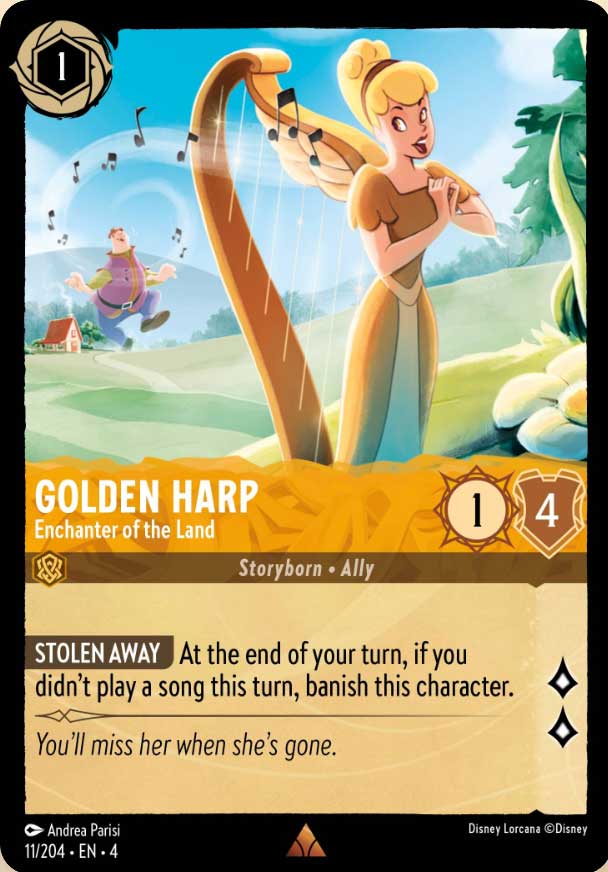 Disney Lorcana TCG: Golden Harp, Enchanter of the Land