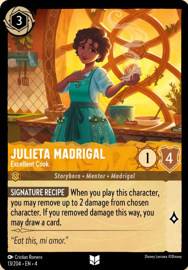 Disney Lorcana TCG: Julieta Madrigal, Excellent Cook