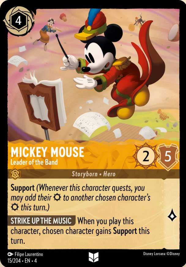 Disney Lorcana TCG: Mickey Mouse, Leader of the Band