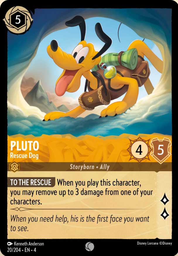 Disney Lorcana TCG: Pluto, Rescue Dog