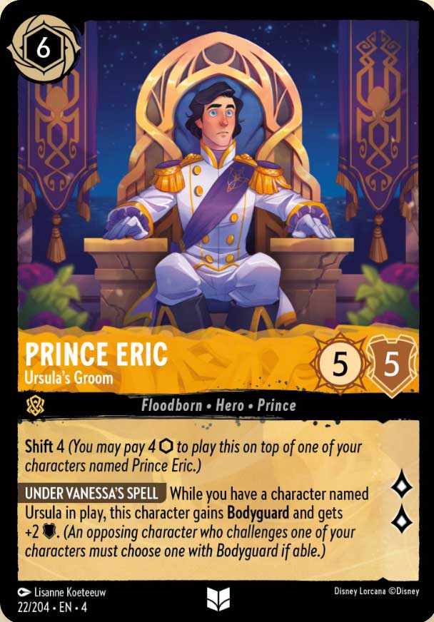 Disney Lorcana TCG: Prince Eric, Ursula's Groom