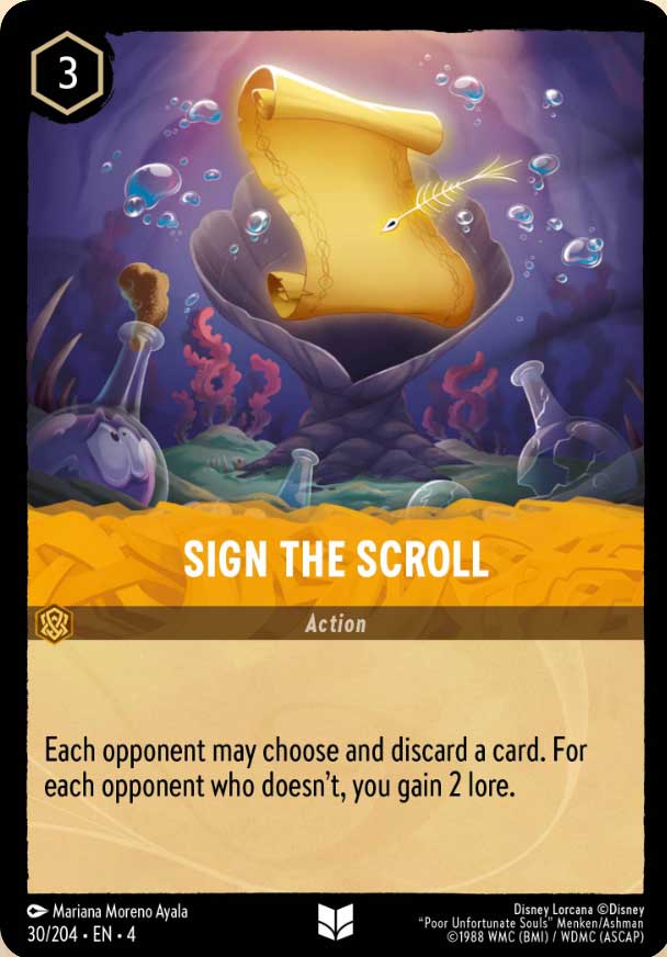 Disney Lorcana TCG: Sign the Scroll