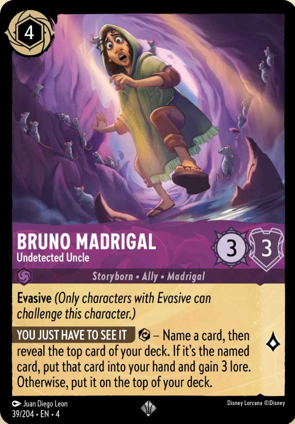 Disney Lorcana TCG: Bruno Madrigal, Undetected Uncle