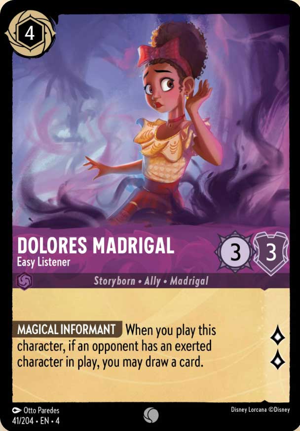 Disney Lorcana TCG: Dolores Madrigal, Easy Listener