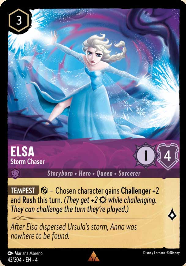 Disney Lorcana TCG: Elsa, Storm Chaser