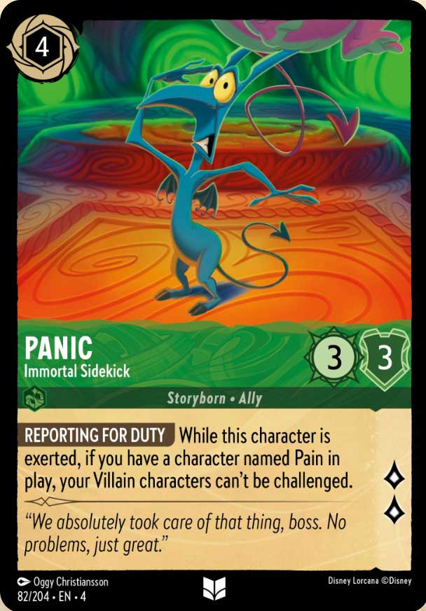 Disney Lorcana TCG: Panic, Immortal Sidekick