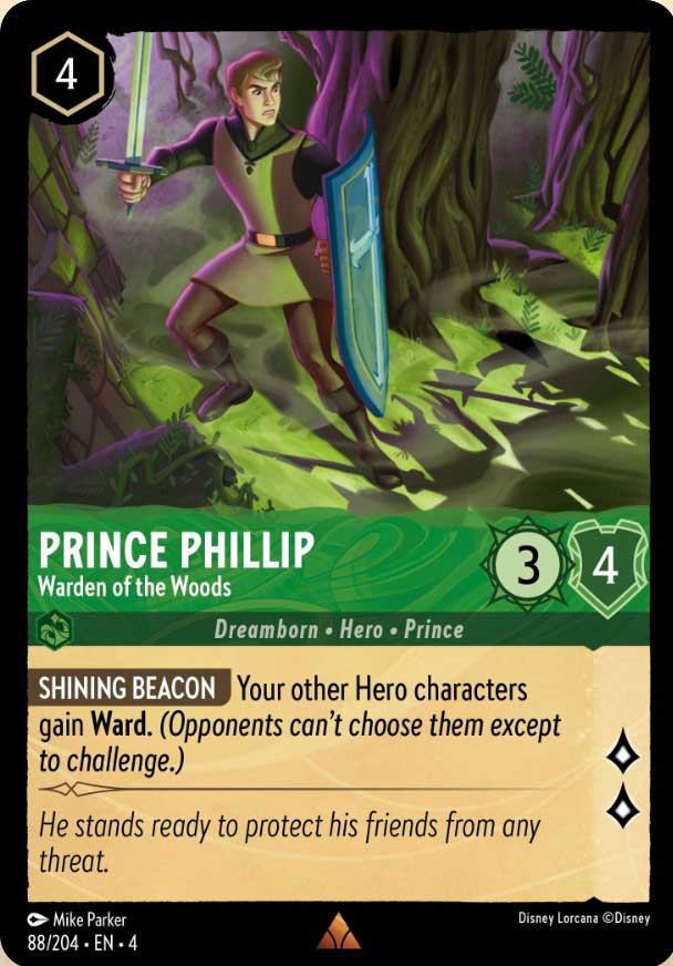 Disney Lorcana TCG: Prince Phillip, Warden of the Woods