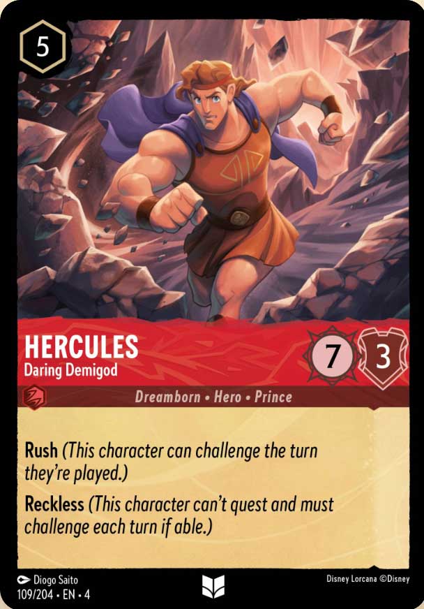 Disney Lorcana TCG: Hercules, Daring Demigod