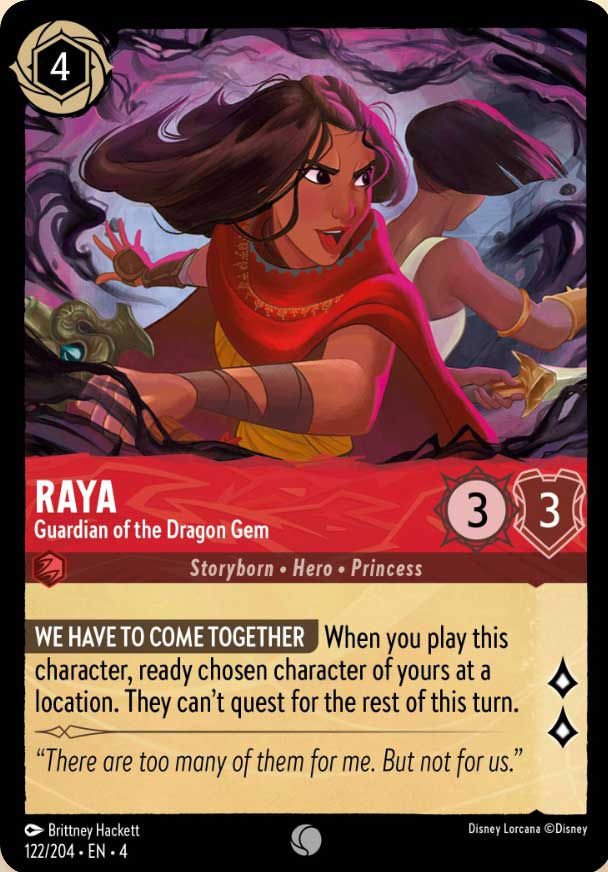 Disney Lorcana TCG: Raya, Guardian of the Dragon Gem