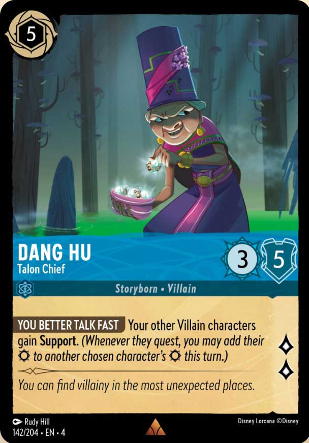 Disney Lorcana TCG: Dang Hu, Talon Chief