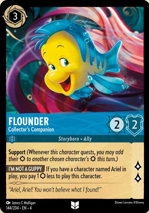 Disney Lorcana TCG: Flounder, Collector's Companion