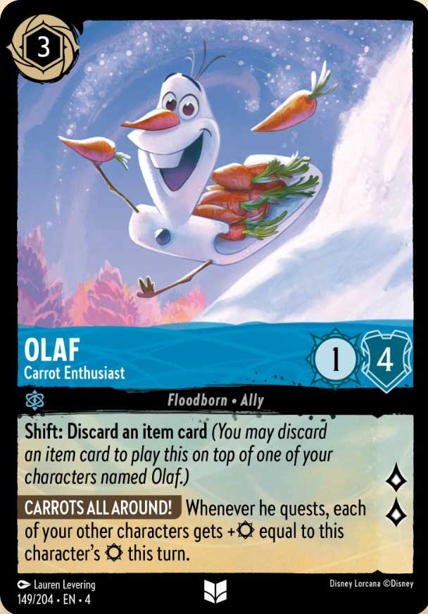 Disney Lorcana TCG: Olaf, Carrot Enthusiast