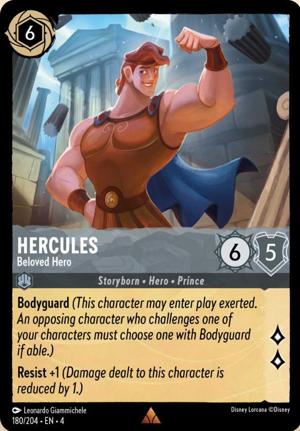 Disney Lorcana TCG: Hercules, Beloved Hero