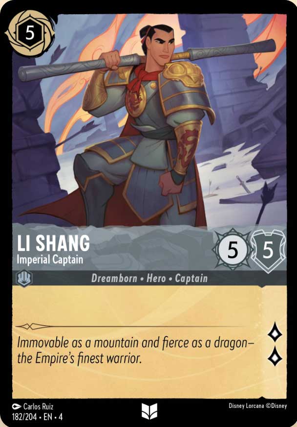 Disney Lorcana TCG: Li Shang, Imperial Captain