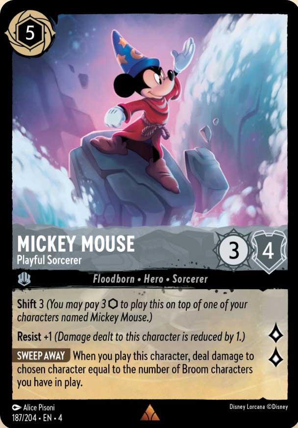 Disney Lorcana TCG: Mickey Mouse, Playful Sorcerer