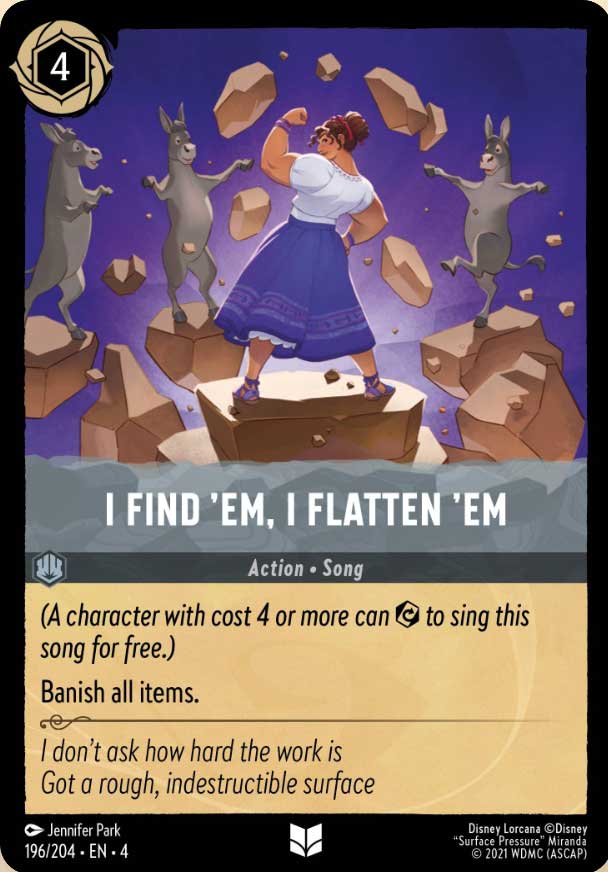 Disney Lorcana TCG: I Find 'Em, I Flattten 'Em