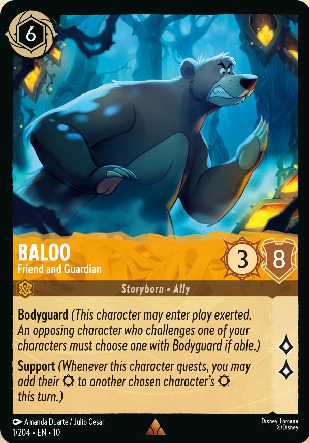 Disney Lorcana TCG: Baloo, Friend and Guardian