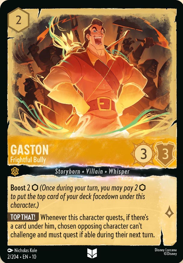 Disney Lorcana TCG: Gaston, Frightful Bully