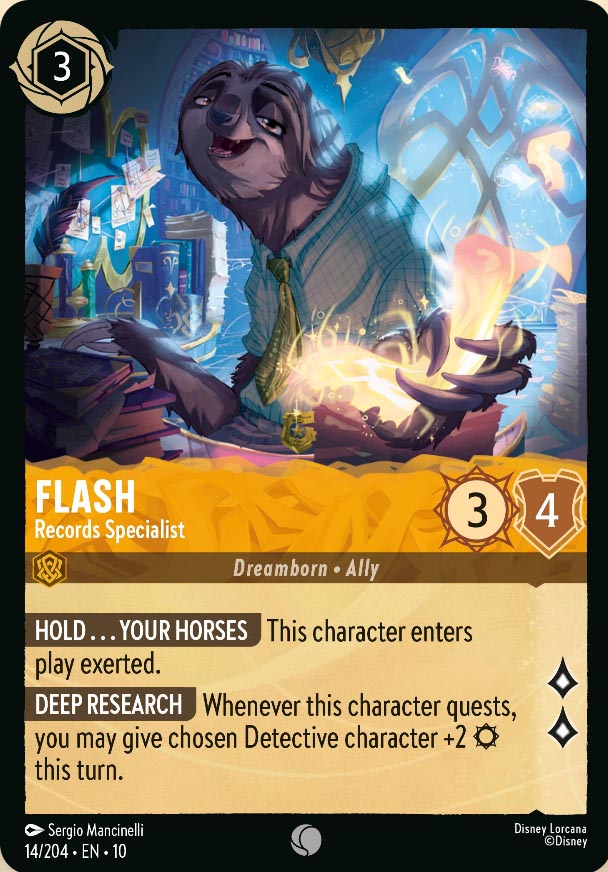 Disney Lorcana TCG: Flash, Records Specialist