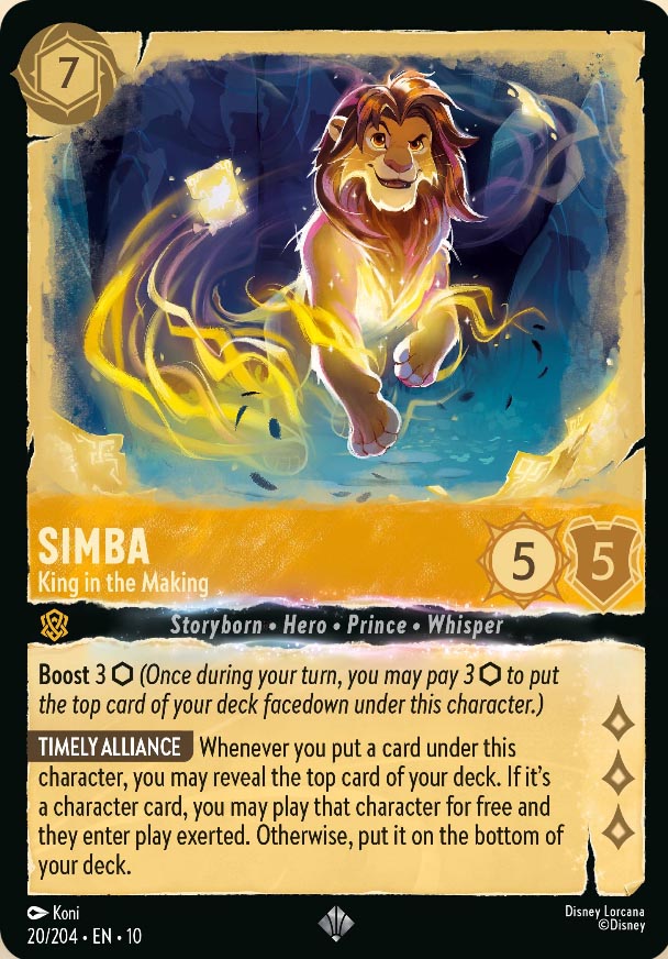 Disney Lorcana TCG: Simba, King in the Making