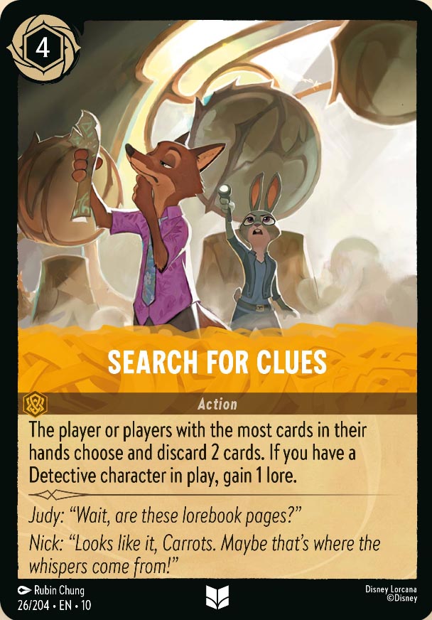 Disney Lorcana TCG: Search For Clues